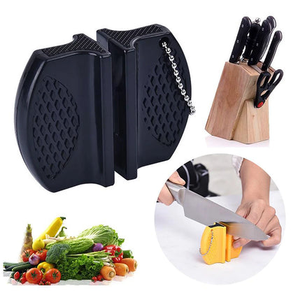Mini affûteur de couteaux double face – portable pour cuisine et extérieur, affûtage rapide .