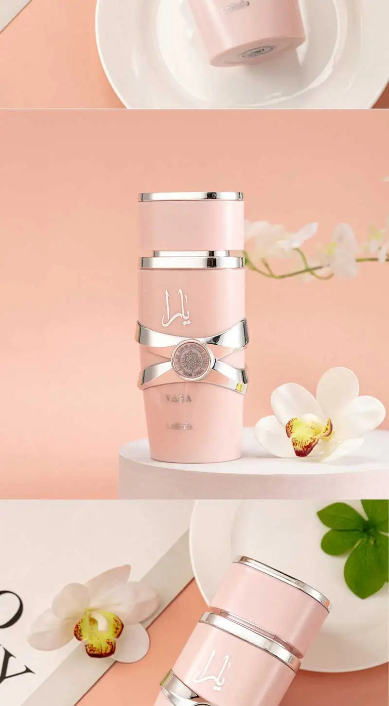 Parfum femme arabe fruité floral 100 ml – longue durée, luxe, rose frais .