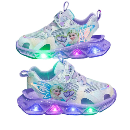 Sandales sport enfants Frozen dessin animé, mesh respirant, antidérapantes