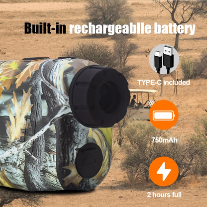 MUFASHA télémètre laser 656 yd – extérieur chasse, pluie/brouillard, rampe auto