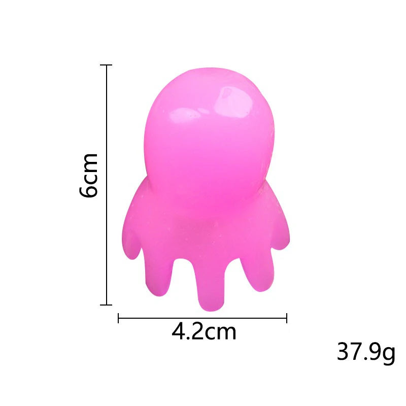 Peigne poulpe en résine naturelle – dents larges, massage cuir chevelu & thérapie capillaire