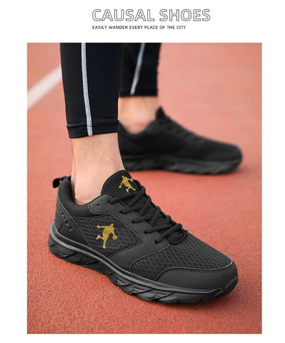 Baskets running homme cuir & maille, confort, extérieur, jogging .