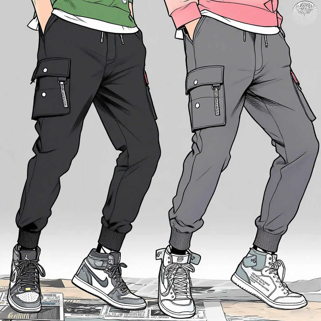 Pantalon multi-poches homme – Jogging décontracté, ample, cordon de serrage, plein air, à la mode