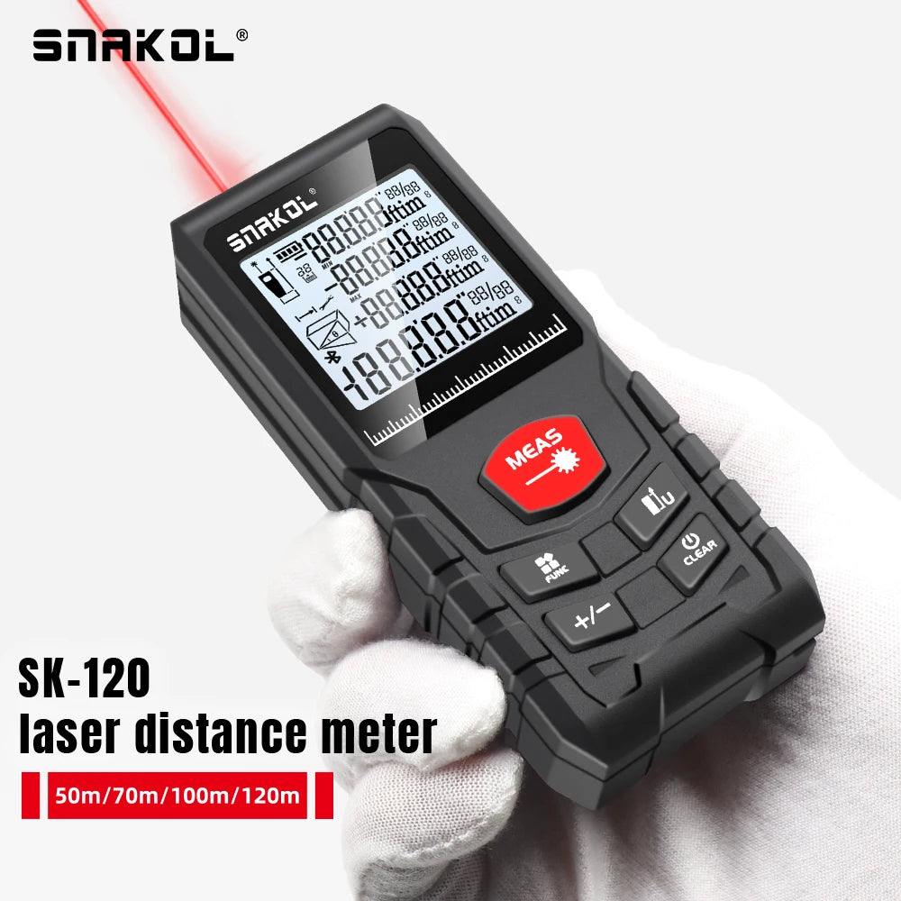 Snakol Distancemètre Laser – Télémètre Numérique Haute Précision IP54