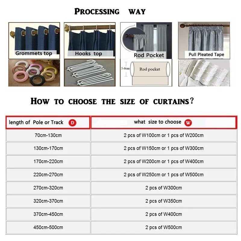 Rideau Brodé Luxe – Chenille, Style Européen, Avec Cantonnière .