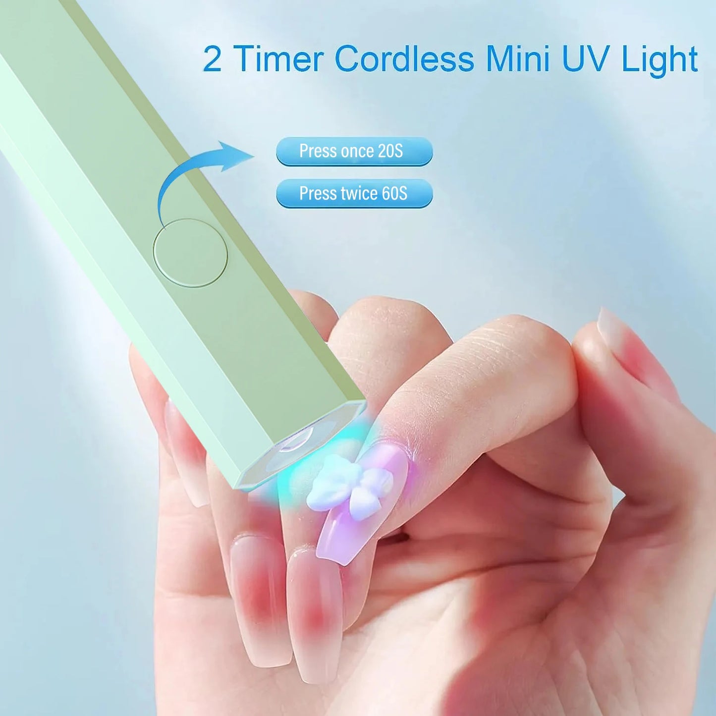 Lampe UV LED Ongles YIKOOLIN – Mini Sèche-Ongles USB Portatif Voyage & Maison