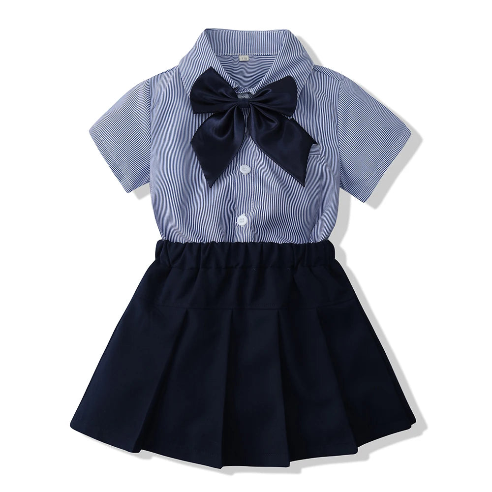 Costume été enfants – Frères et sœurs, manches courtes, ensemble garçon fille, 2-10 ans