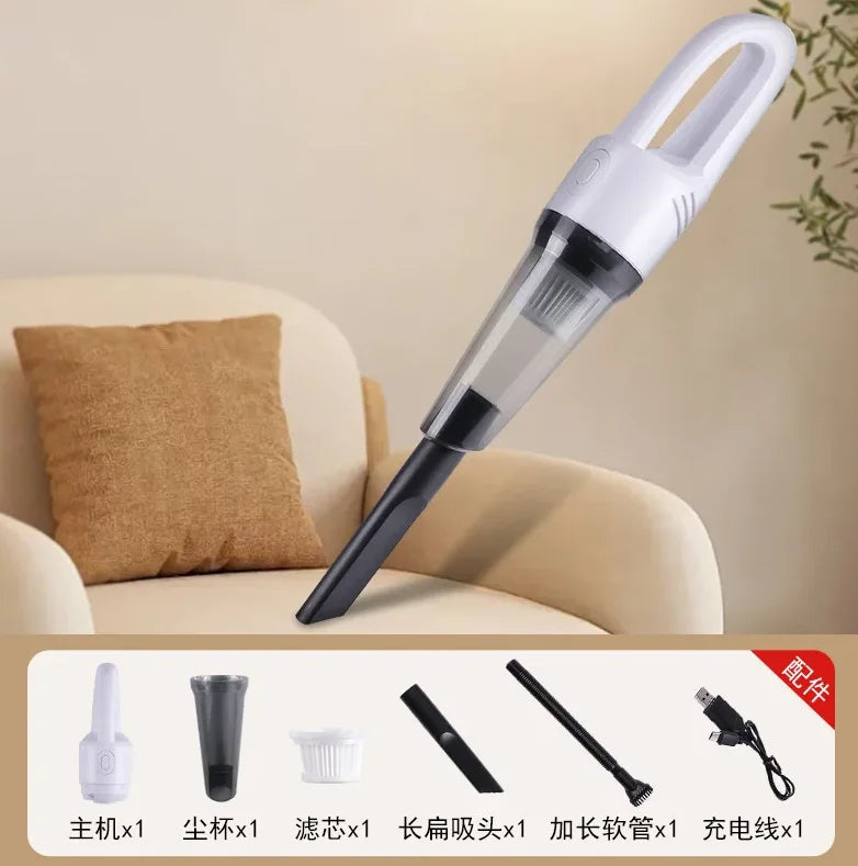 Aspirateur sans fil principal 5Kpa puissant 4-en-1, maison poils animaux tapis bâton