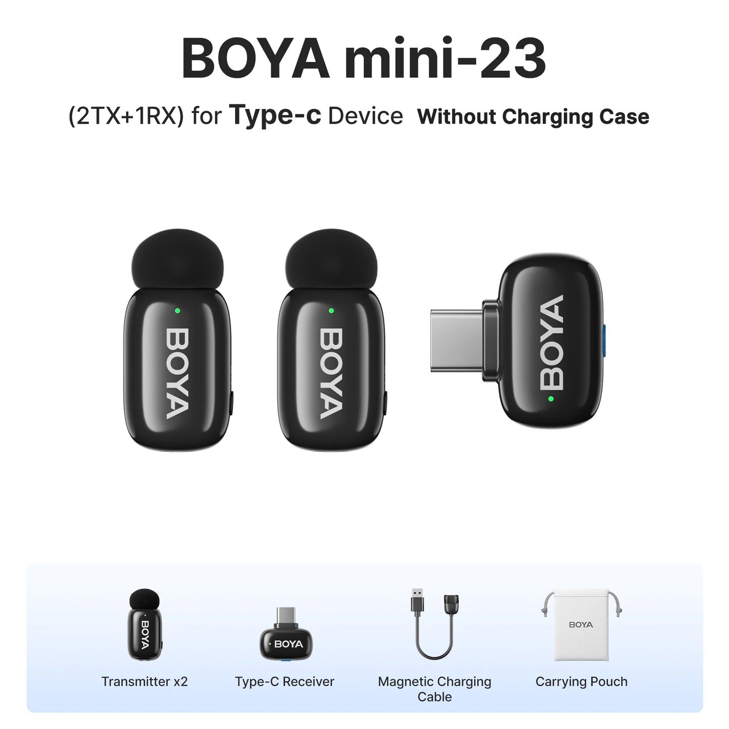 Micro Sans Fil BOYA Lavalier Mini, Enregistrement Audio/Vidéo .