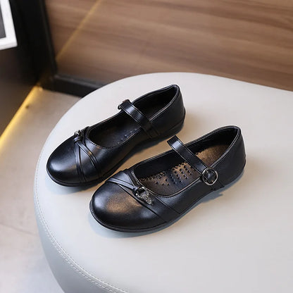 Chaussures polyvalentes cuir petites filles – Modèle scolaire, cérémonies et spectacles