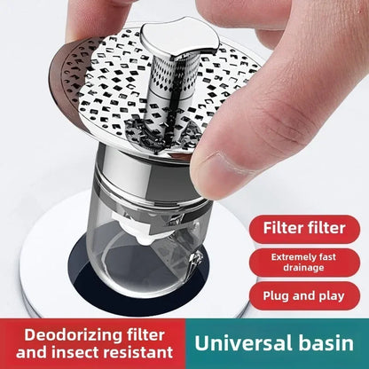 Filtre de Vidange d'Évier de Sol, Noyau Pop-up, Filtre Anti-décennie age, Accessoires de Cuisine