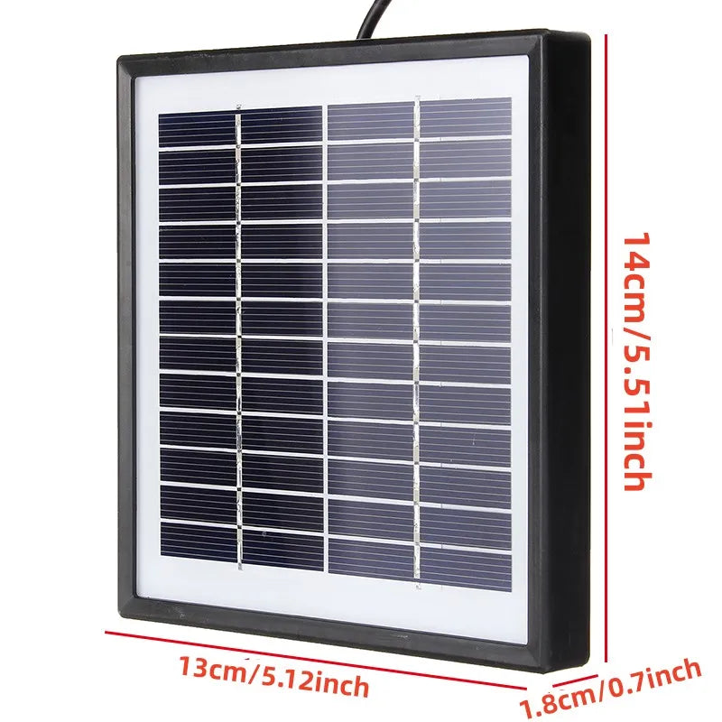 Mini panneau solaire portable 5W 12V polysilicium, câble 118 pouces, pour caméra, camping, randonnée