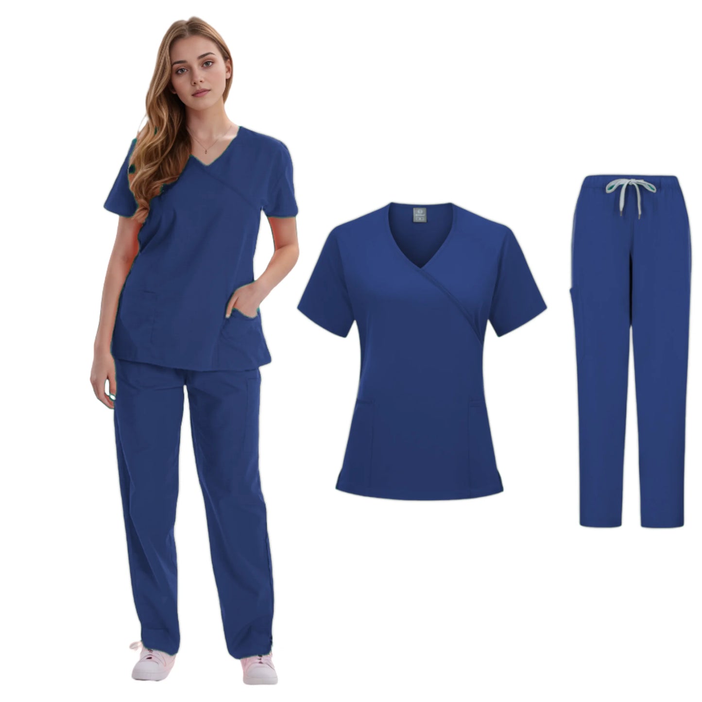 Uniformes cliniques femme – Tenues dentaires confortables et professionnelles.