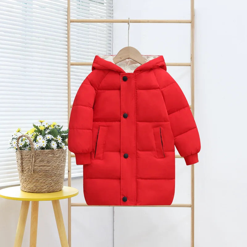 Veste d'hiver fille 2-10 ans﻿– parka chaude, capuche, coupe-vent