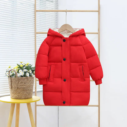 Veste d'hiver fille 2-10 ans﻿– parka chaude, capuche, coupe-vent