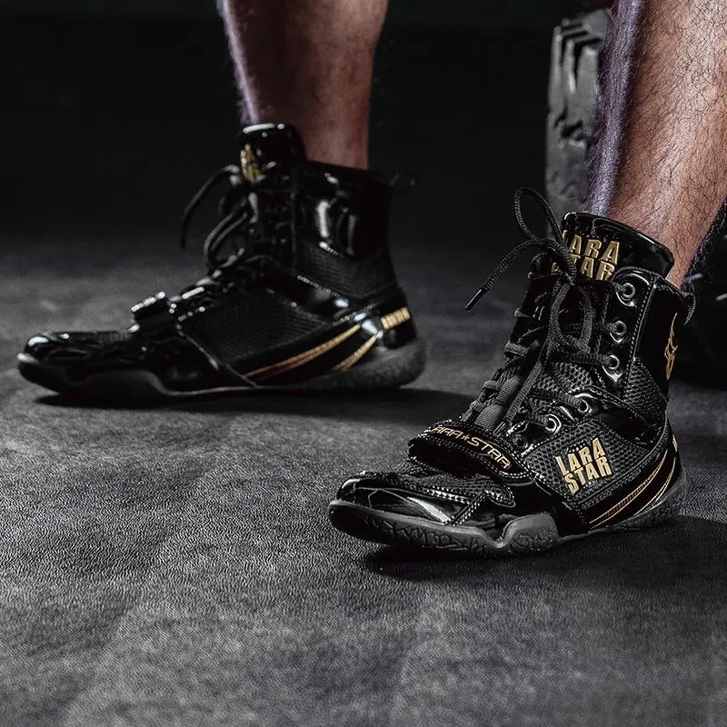 Chaussures d’entraînement homme, boxe et lutte, antidérapantes confortables et durables