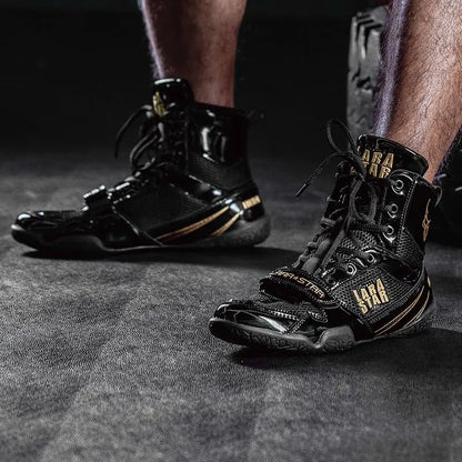 Chaussures d’entraînement homme, boxe et lutte, antidérapantes confortables et durables