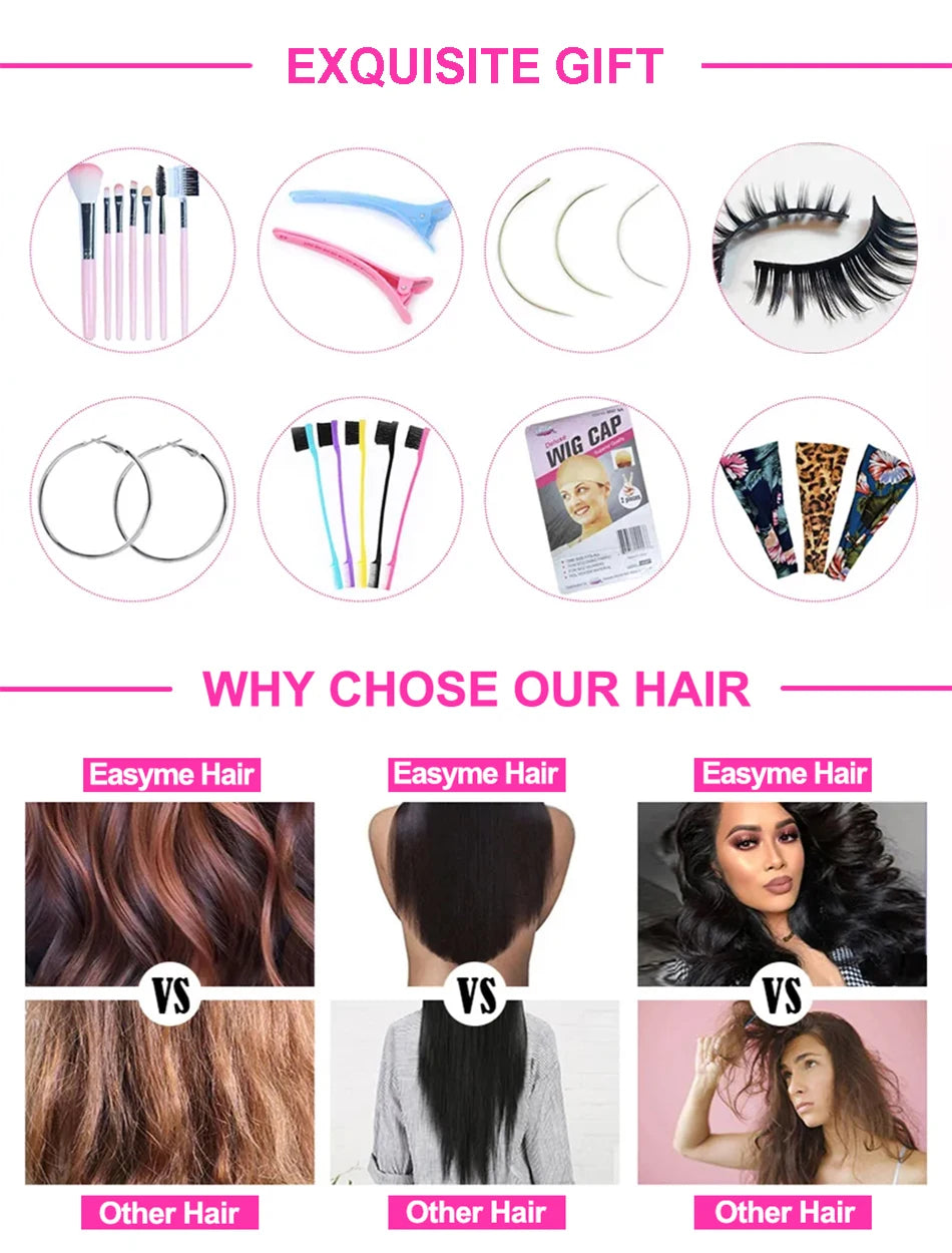 Perruque lace frontal 13x6 ombré blonde 613 racine brune – cheveux humains droits, pré‑plumée