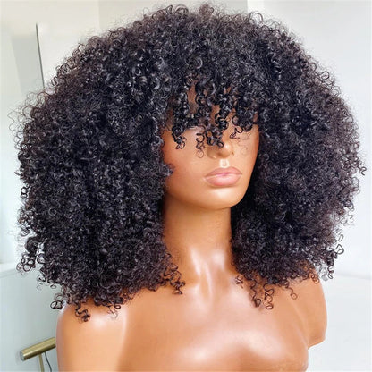 Perruque afro crépue 4B/4C – Cheveux humains bouclés, coupe courte Pixie, brésilien