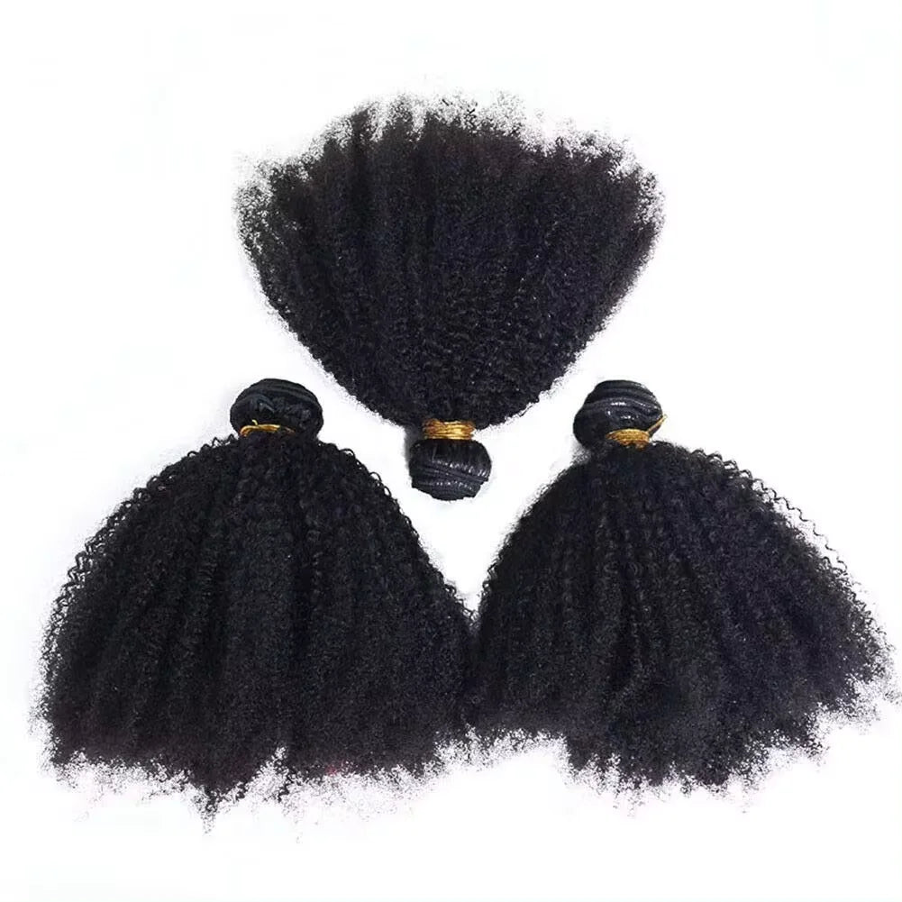 Extensions cheveux humains Remy Vietnam 4B 4C Afro crépus bouclés – Paquets en vrac, armure naturelle, 1/2/3 pièces, qualité premium