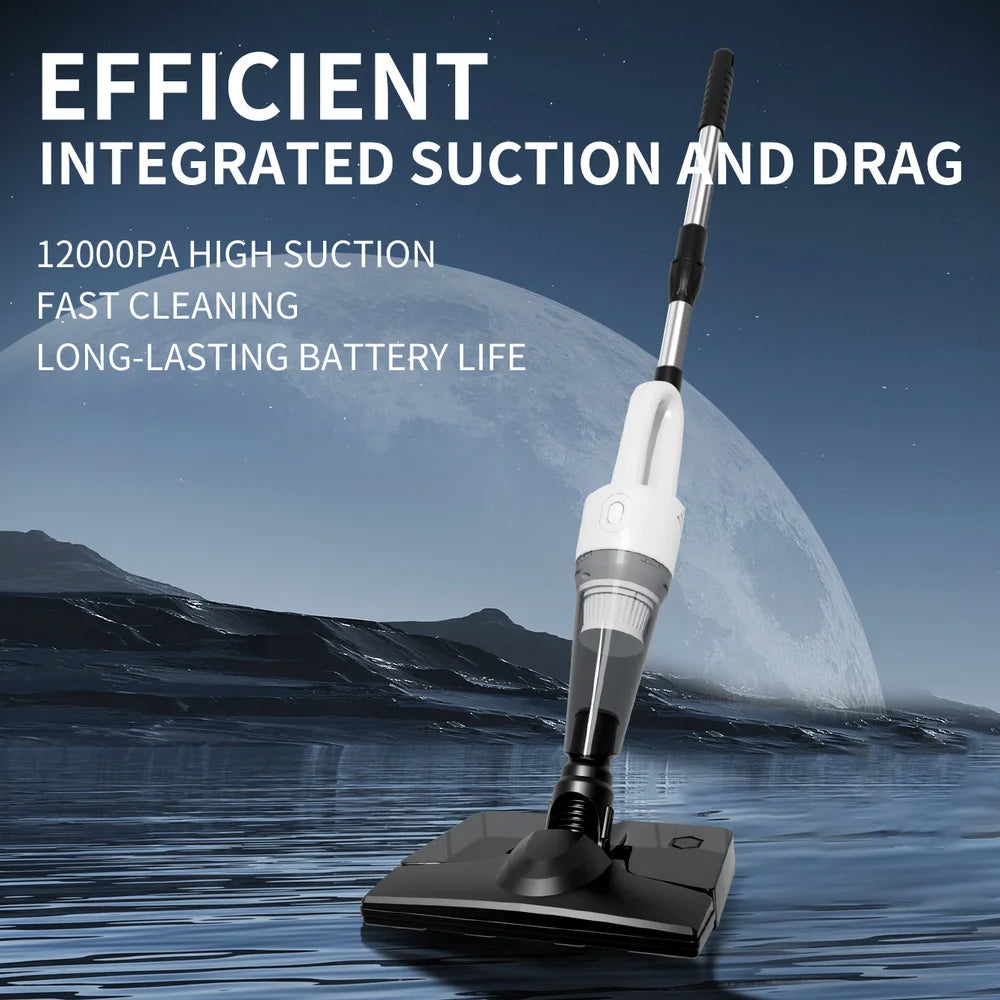 Aspirateur sans fil principal 5Kpa puissant 4-en-1, maison poils animaux tapis bâton