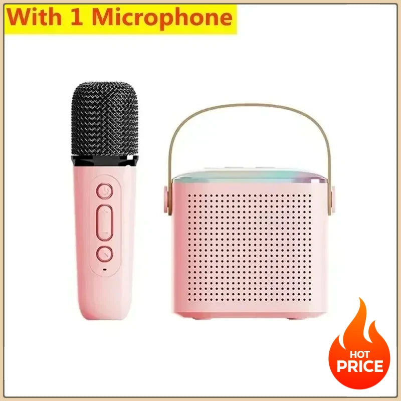 Enceinte karaoké Bluetooth portable avec micro, mini système audio KTV