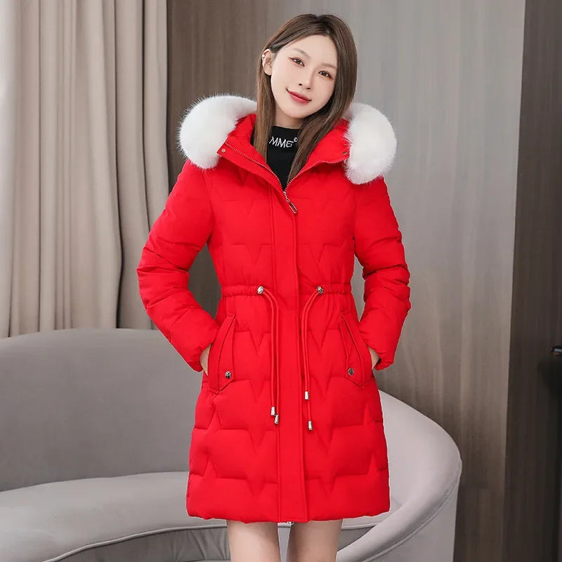 Manteau Femme Hiver  – Parka Décontractée Longue