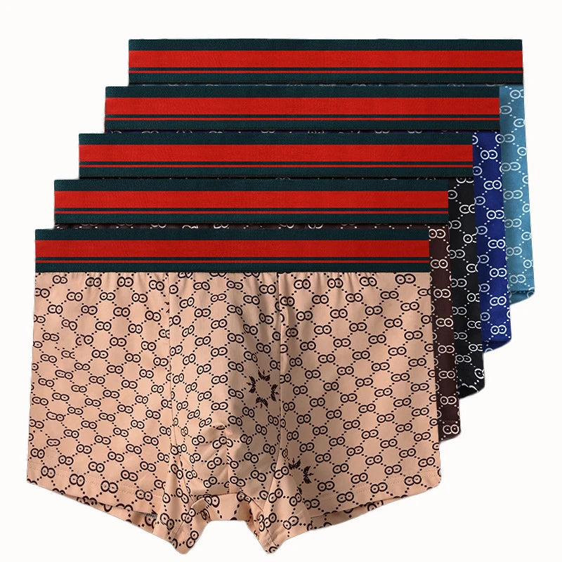 lot boxers homme sexy imprimés grande taille respirants 8 pieces .