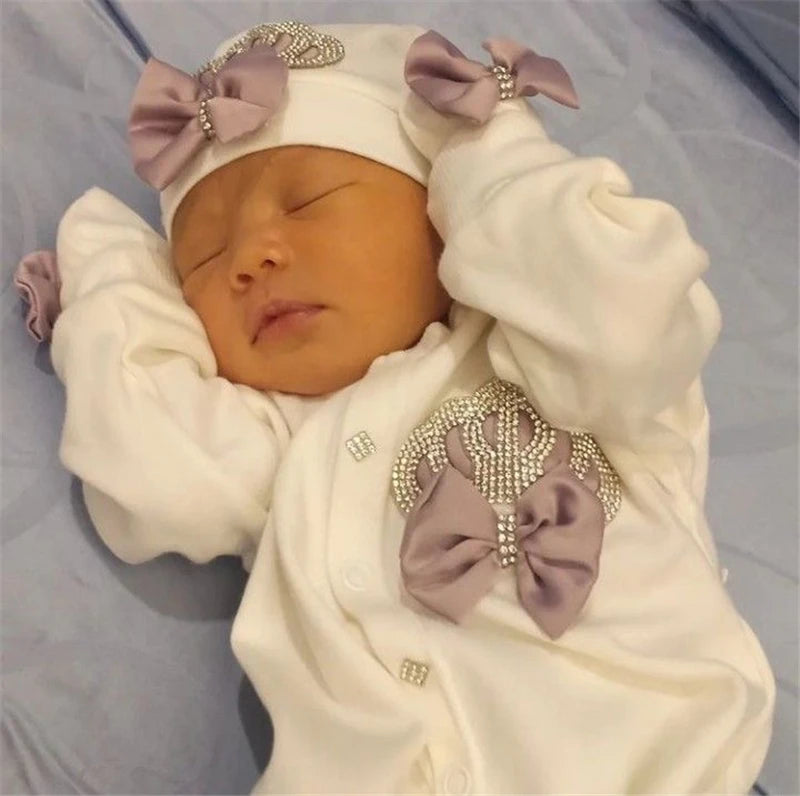 Barboteuse Bébé Jetable avec Nom, Ailes d'Ange, Sortie de Maternité .