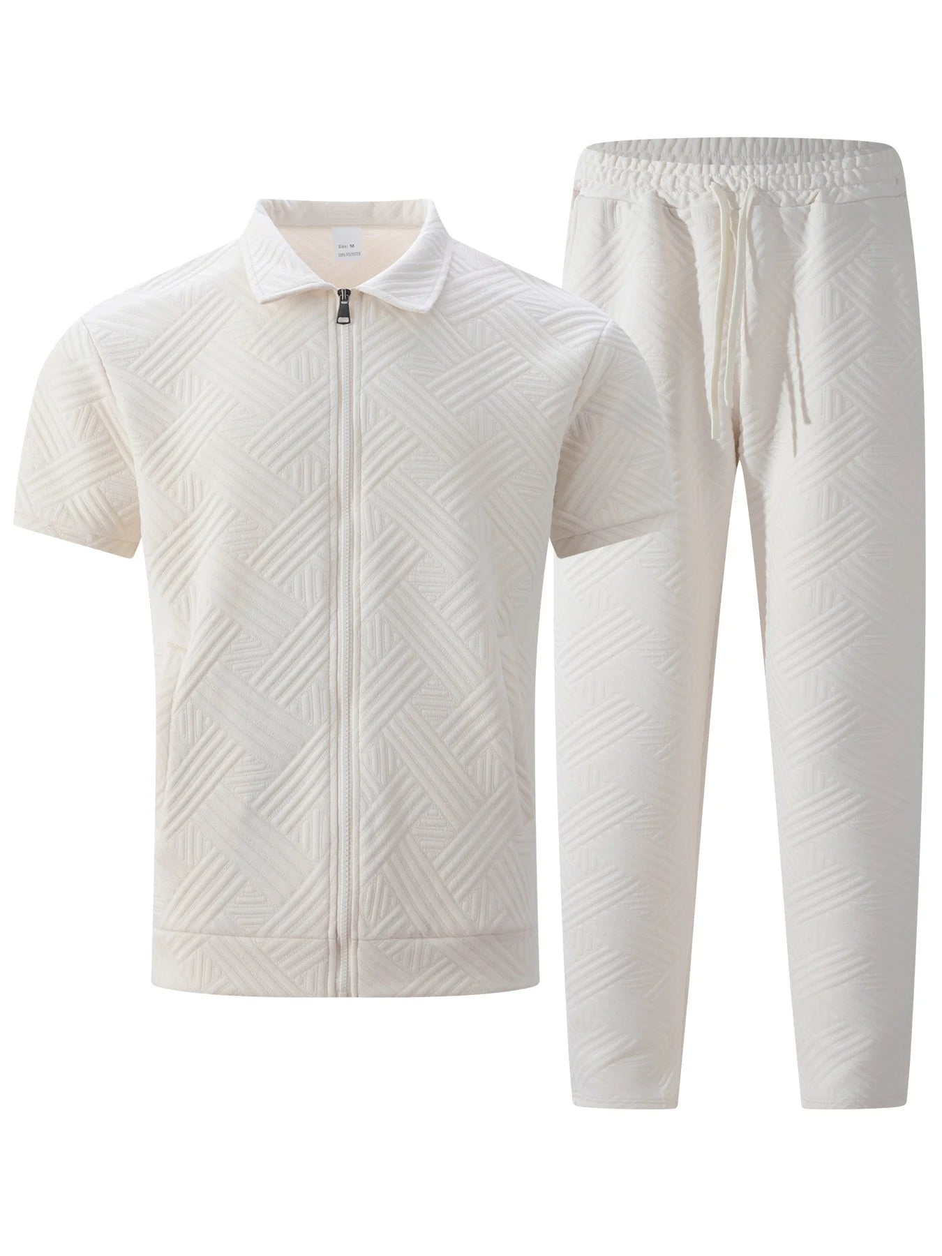 Ensemble homme , veste et chemise manches courtes, pantalon à cordon,