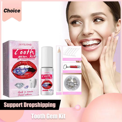 Kit gemme dentaire IMADIY, diamant blanc, facile à poser et enlever.