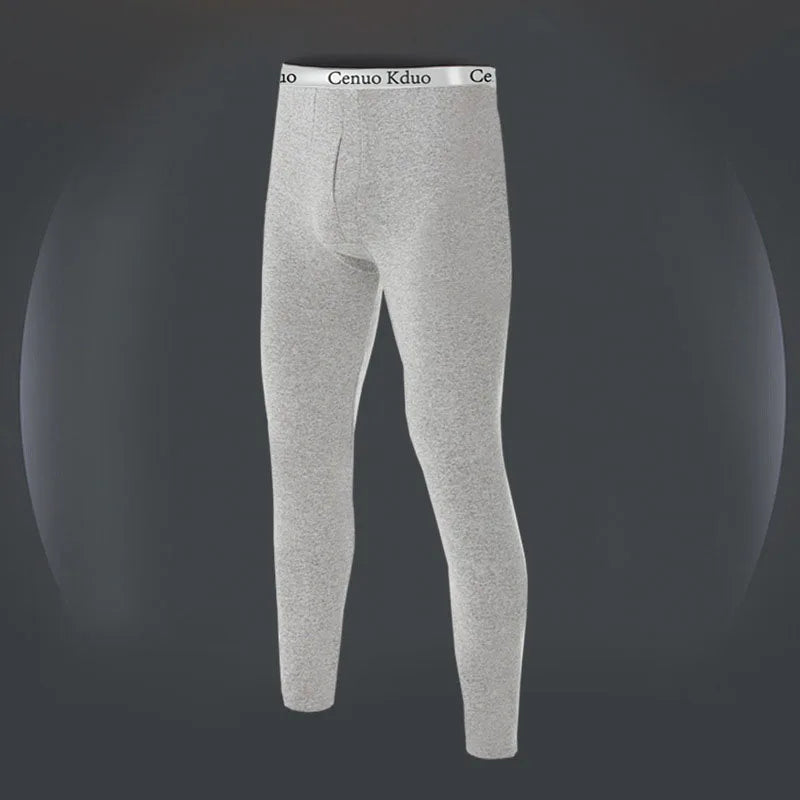 Sous-vêtements homme thermiques – Leggings longs, chauds, doux, élastiques, grande taille, hiver confortable