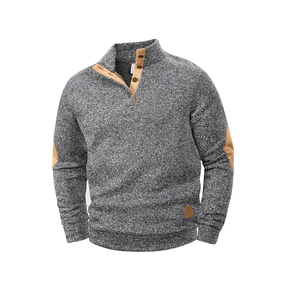 Pull Homme Décontracté – Col Montant Mode