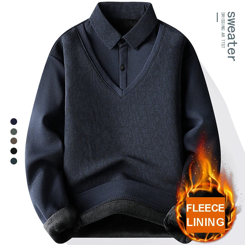 Pull Tricot Polo Homme –Luxe Style Chic