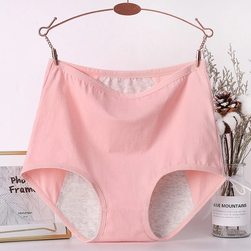 Lot 6 pièces culottes menstruelles taille haute – Sous-vêtements anti-fuite en coton