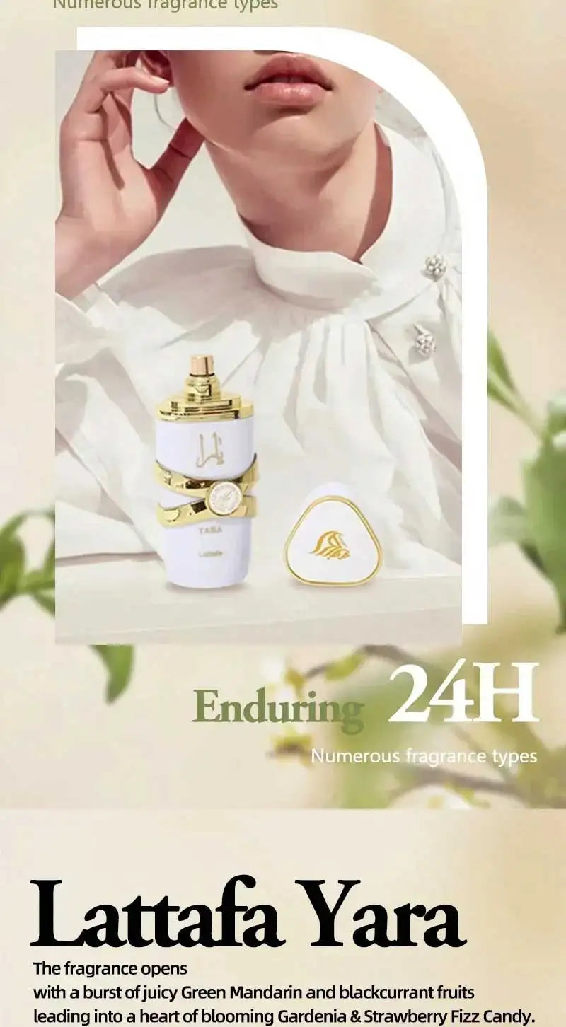 Parfum femme arabe fruité floral 100 ml – longue durée, luxe, rose frais .