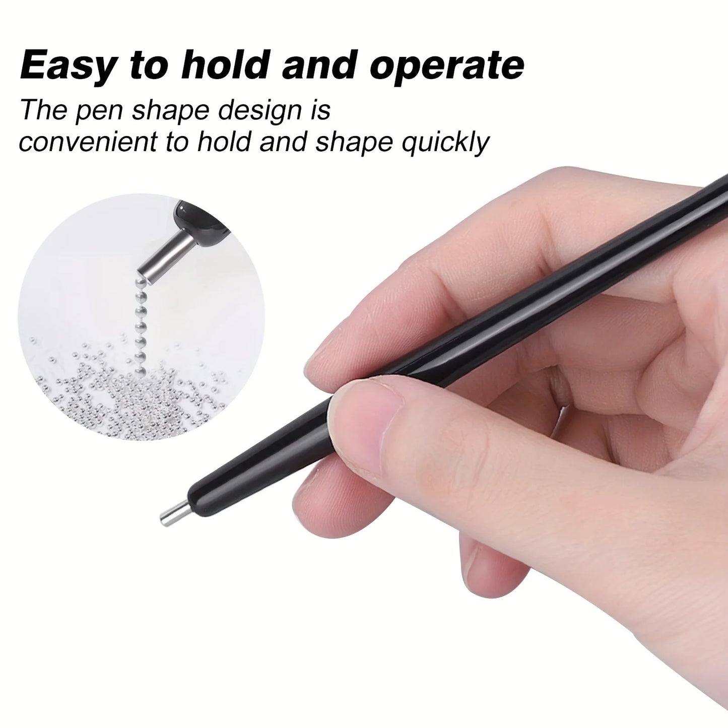 Stylo magnétique YIKOOLIN 1/2 pcs, acier, effet œil de chat