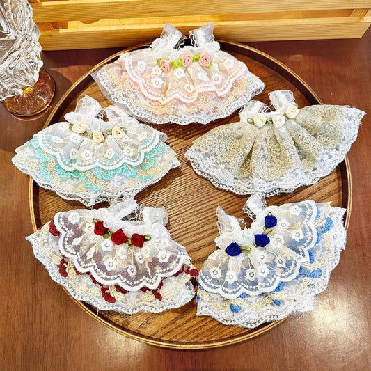 Robe Princesse Poupée – Dentelle et Oreilles de Lapin, Coton Doux Été