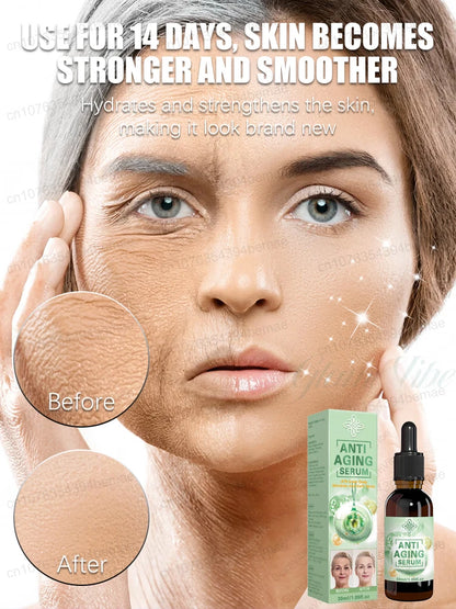 Essence anti-âge visage – Hydratante, éclaircissante, élimine rides et ridules , 20 ans plus jeunes