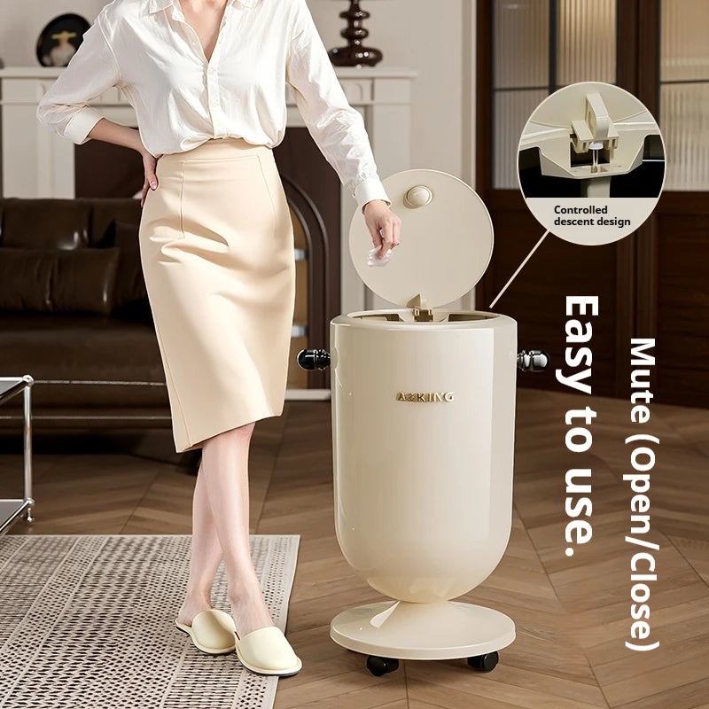 Poubelle Mobile Leasylife avec Roulettes – Haute et Moderne