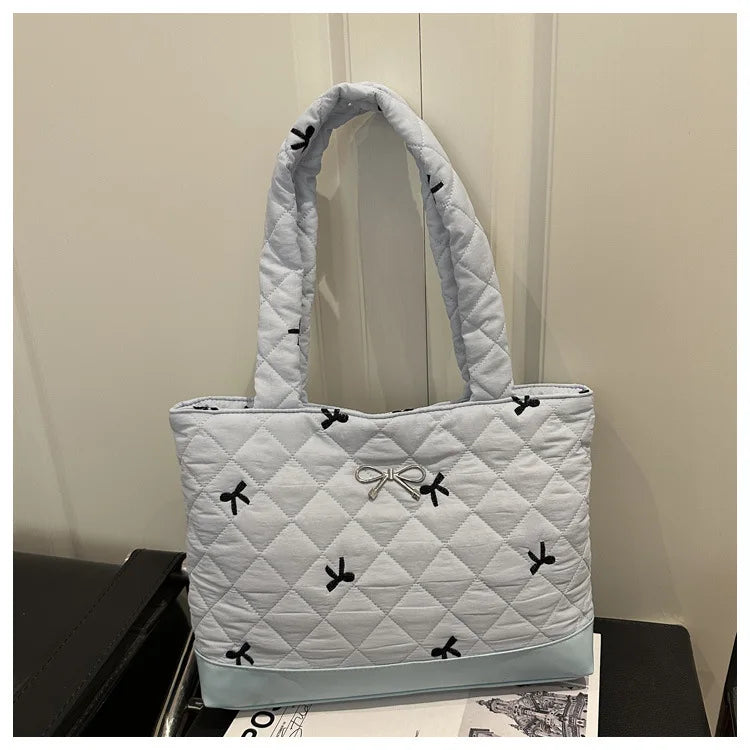 Sac à bandoulière femme – Matelassé, simple, polyvalent, nouvelle mode, grande capacité, texture douce