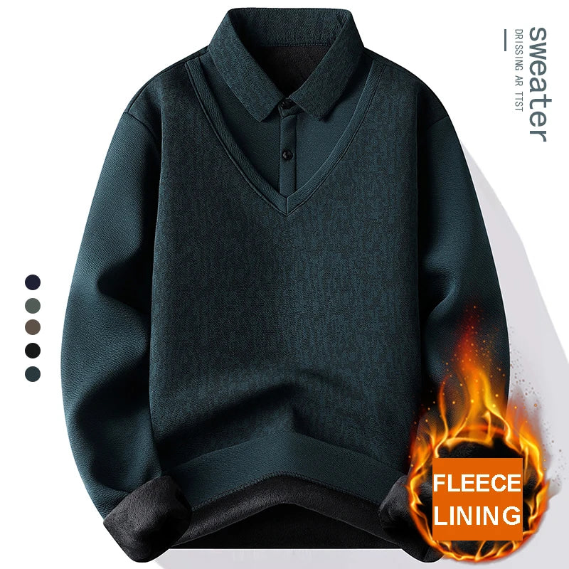 Pull Tricot Polo Homme –Luxe Style Chic