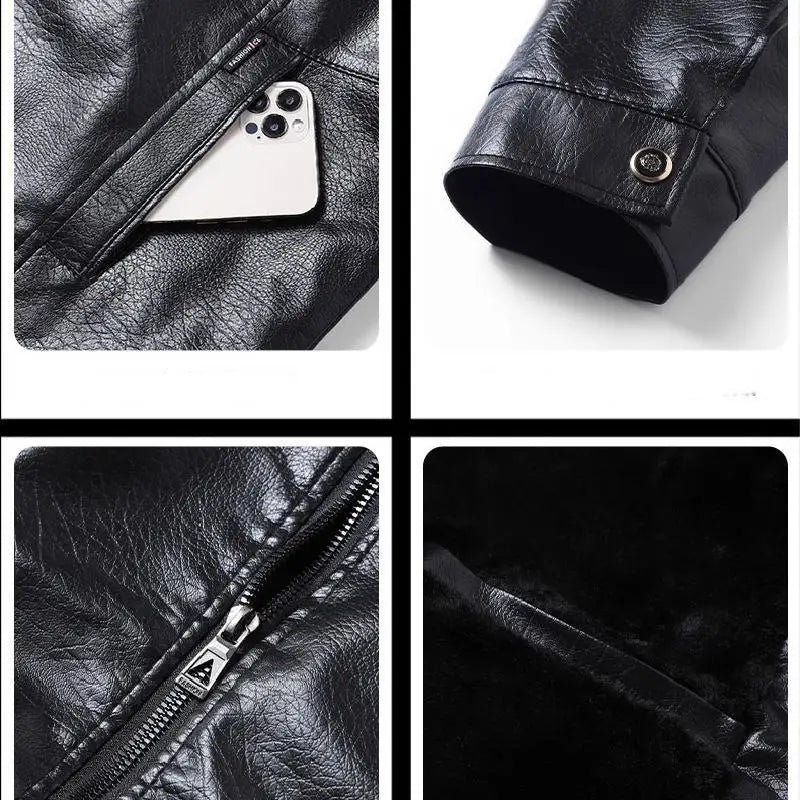 Manteau Homme Cuir – Style Formel et Mode