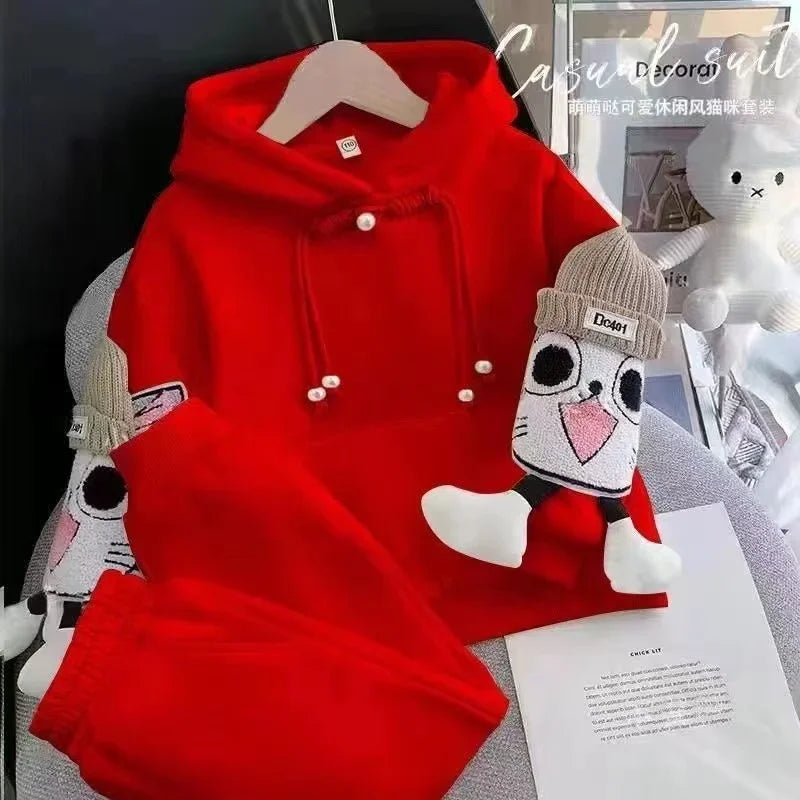 Ensemble chic fille dessin animé, tenue 2 pièces tendance