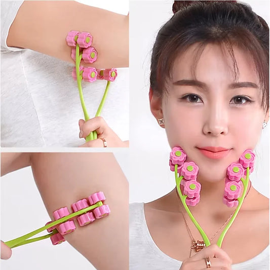 Rouleau de Massage Facial Fleur – Beauté & Relaxation .