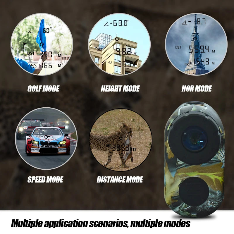 MUFASHA télémètre laser 656 yd – extérieur chasse, pluie/brouillard, rampe auto