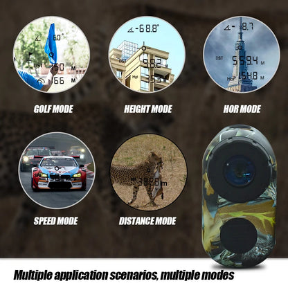 MUFASHA télémètre laser 656 yd – extérieur chasse, pluie/brouillard, rampe auto