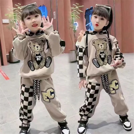 Sweat à Capuche + Pantalon Fille 2-8 ans