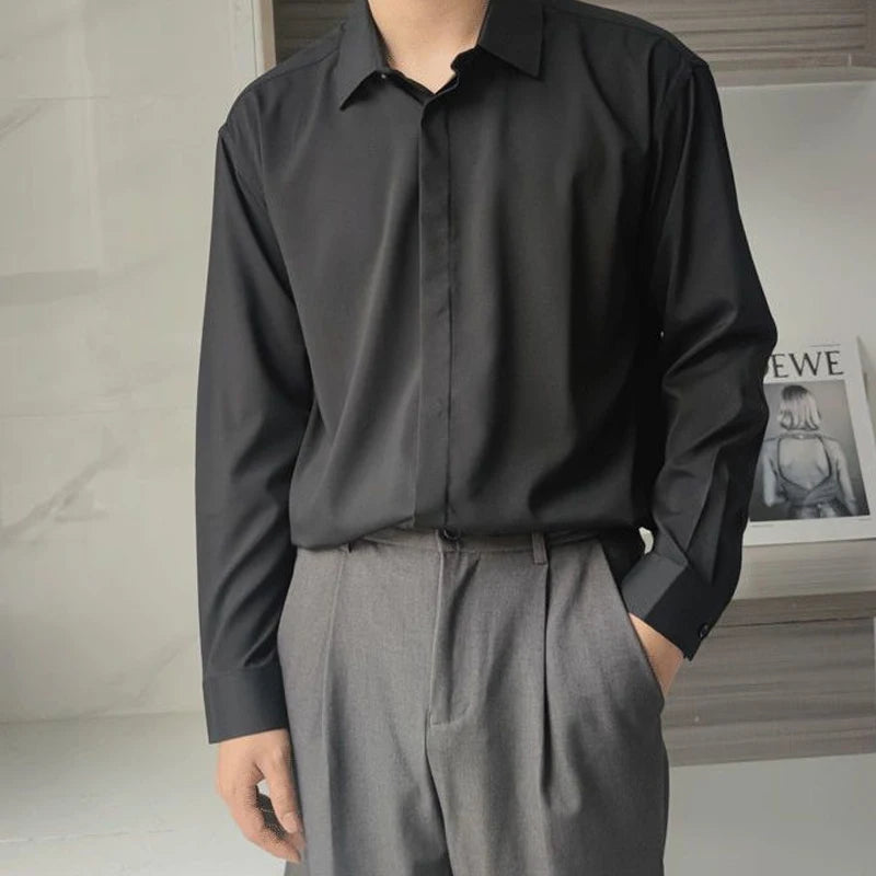 Chemises décontractées de bureau à col rabattu, style estival