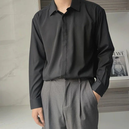 Chemises décontractées de bureau à col rabattu, style estival